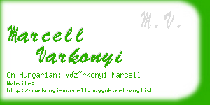 marcell varkonyi business card